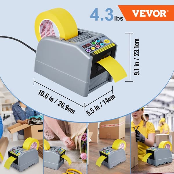 Automatisk tejpkutter, snabb matningshastighet, justerbar skärlängd,ZCUT-9