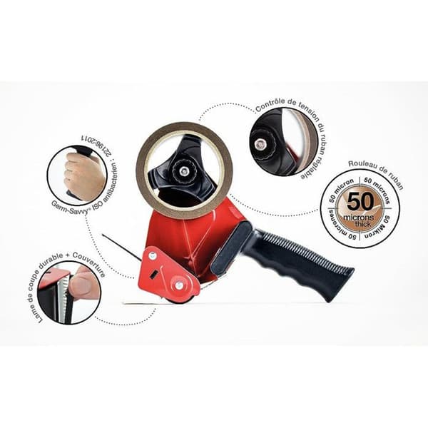 Dispenser - Tejp - Förpackning - Manual - Inkluderar 1 rulle - Rapesco