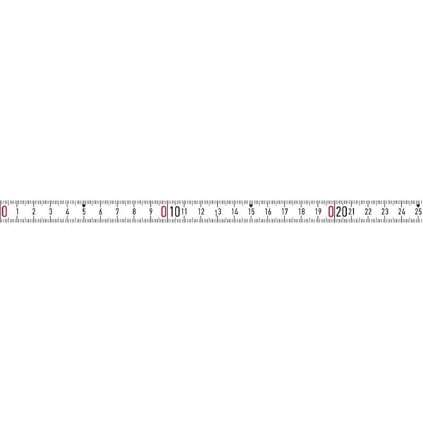 BMI 357004001RNL-SK Måttband 1 m Stål