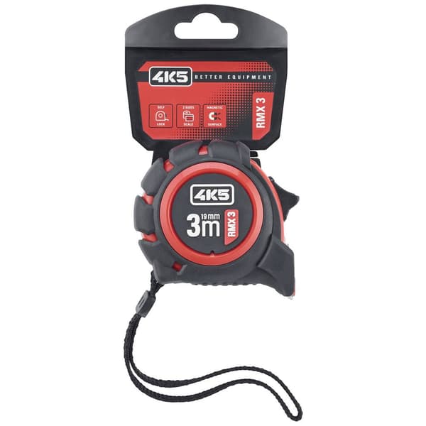 4K5 Tools RMX 3 RollMeter 3m 606.100-3 Måttband 3 m