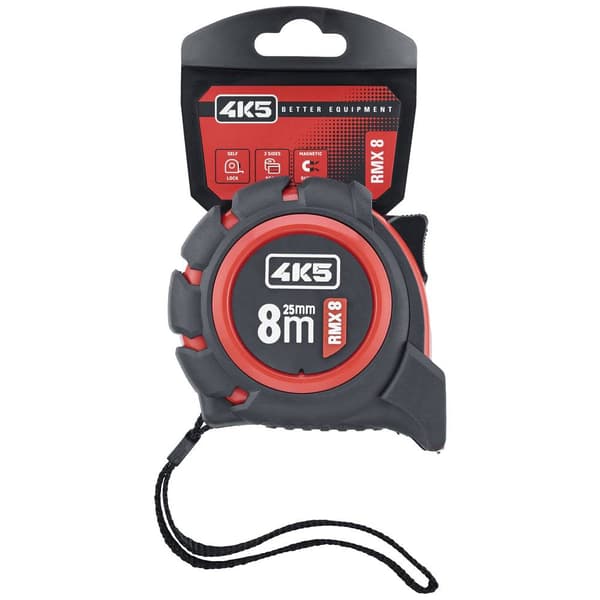 4K5 Tools RMX 8 RollMeter 8m 606.100-8 Måttband 8 m