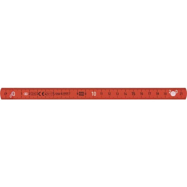 Wiha Elektriker Gliedermaßstab Longlife® 42068 Tumstock 2 m Plast