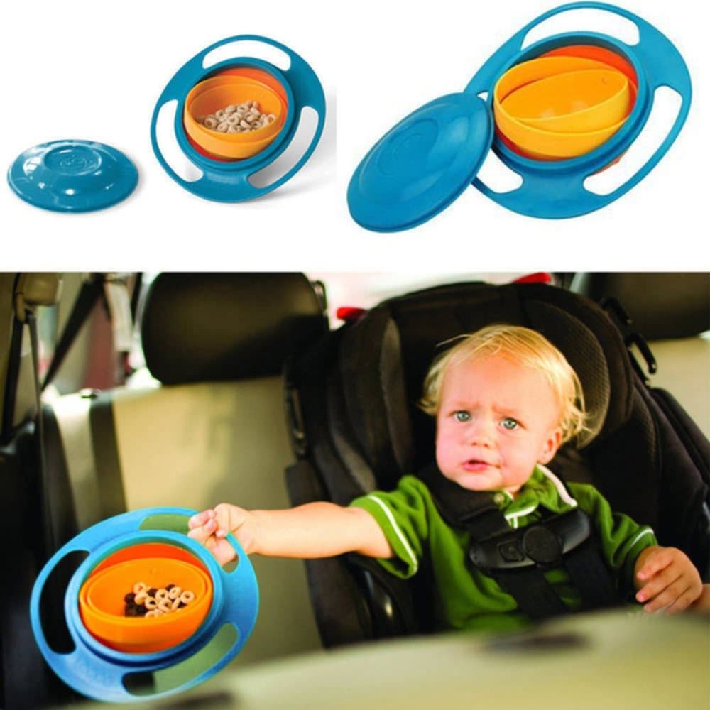 Spillsäker Skål / Tallrik för Barn, UFO-Fomad