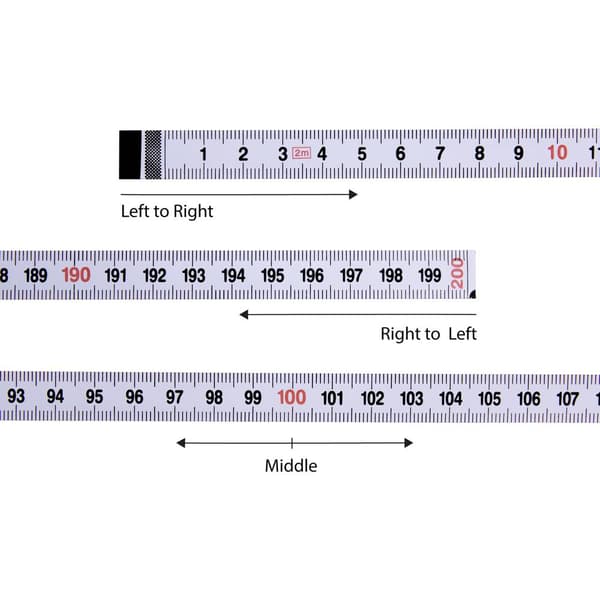 WF2 Måttband självhäftande 200 cm