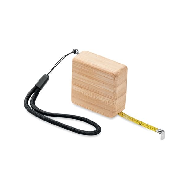Måttband i bambu med handledsrem