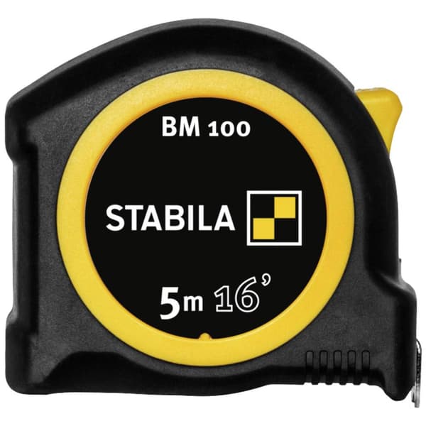 Stabila BM 100 cm+inch 19567 Måttband 5 m ABS