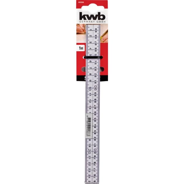 kwb 093200 Måttstav 1 m Plast (glasfiberförstärkt ) 4 delar