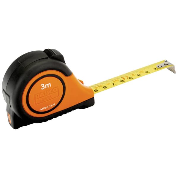 Bahco MTB-3-16-M Måttband 3 m Kolstål