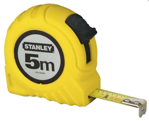 STANLEY RULLEMÅL 5m PLASTKROPP, KORT
