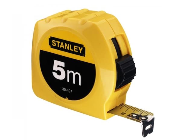 STANLEY RULLEMÅL 5m PLASTKROPP, KORT