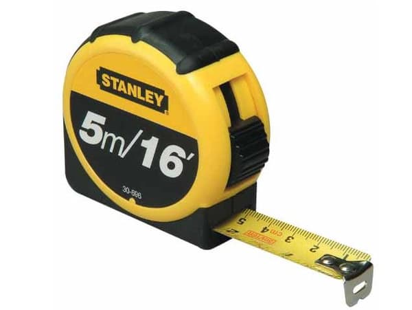 STANLEY RULLEMÅL 5m x 19mm TYLON TOMME LØS