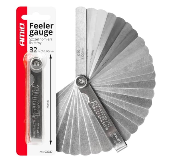 Leaf caliper, set of 32 parts, length 89mm