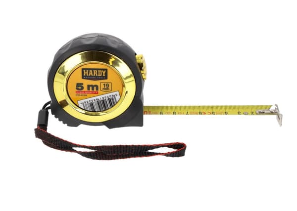 Roll-up målebånd med automatisk lås Hardy 5 m