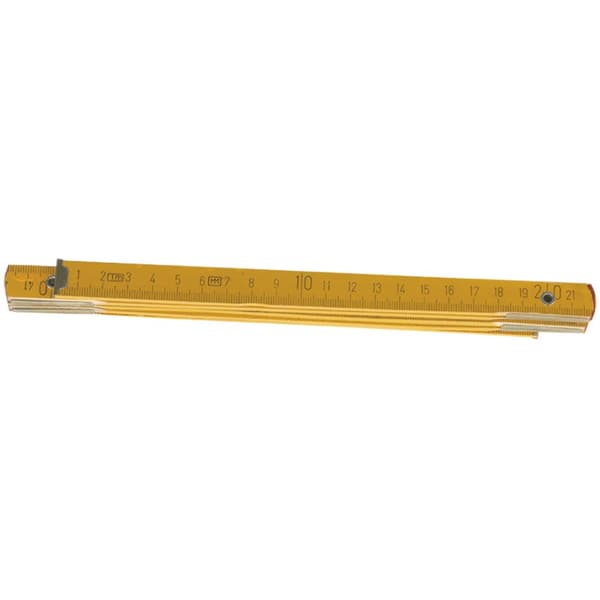 Foldestok af træ 1 m, gul