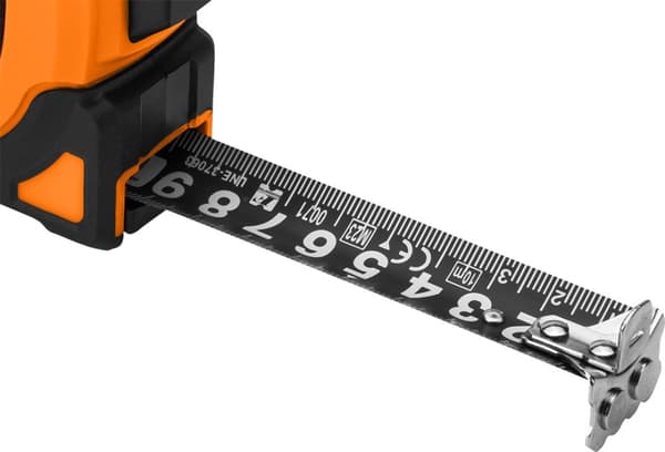 Super Sort stålbånd 3 mx 16 mm, autolås, to stopknapper, magnet