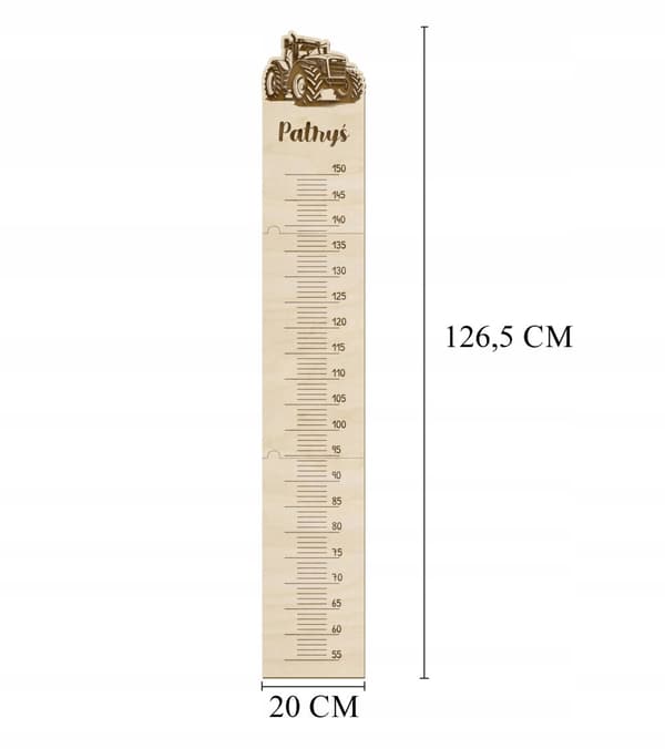 Korkeusmittanauha NAME kanssa Pituusmittanauha lapsille 150cm