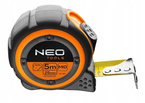 NEO Teräsmittanauha 5 m x 25 mm, magneetti