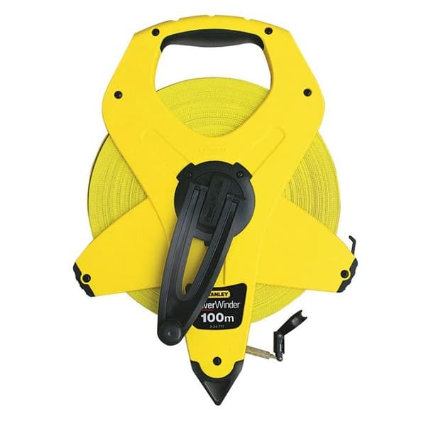 Långt måttband 100mx12,7mm PowerWinder glasfiber - STANLEY - 2-34-777