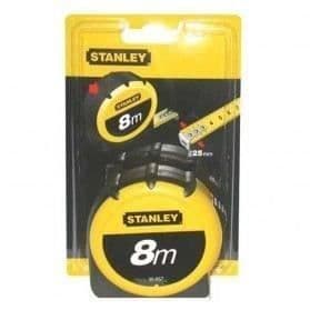 STANLEY Måttband - 8m x 25mm - Lackerat stålband med 2 nitkrokar