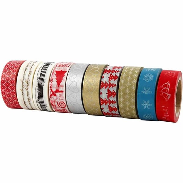 Washitejp Julmotiv - B: 15 mm - 10 st x 10 meter