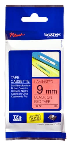 Brother TZe tape 9mmx8m black/red