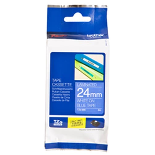 Brother TZe tape 24mmx8m white/blue