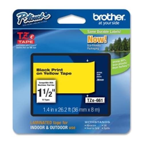 Brother TZe tape 36mmx8m black/yellow