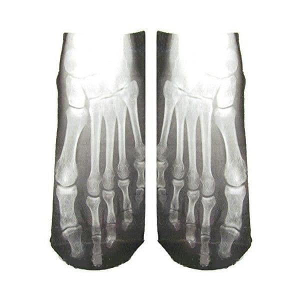 Ett par röntgenmönstrade strumpor * Material: 0% bomull, 17% nylon och 3% spandex * storlek: en storlek 36-43 *
