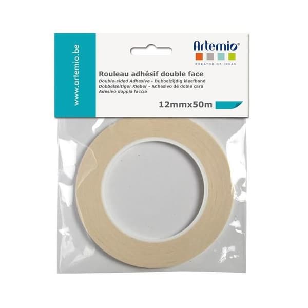 Dubbelhäftande tejp - bredd 12 mm
