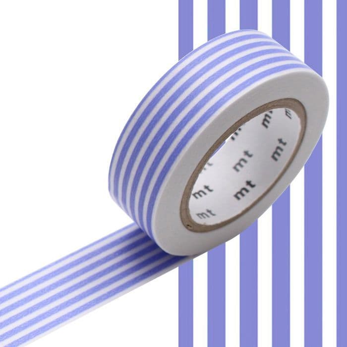 Maskeringstejp MT 1P Mönster blåklint linjer / kant hujiro (15 mm x10 m)