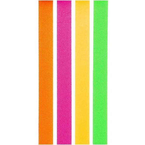 4 maskeringstejper, neon, enfärgade