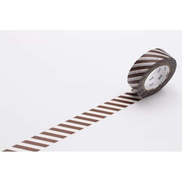 Maskeringstejp - MT - Motif randig mandel - 15 mm x 10 m - Vuxen - Blandad