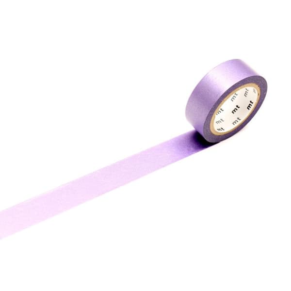 Maskeringstejp MT 1,5 cm Uni pärlemor iriserande lila - lila