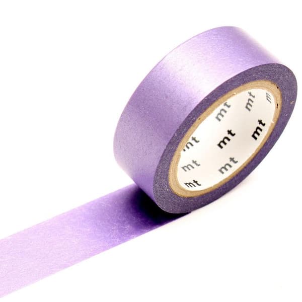 Maskeringstejp MT 1,5 cm Uni pärlemor iriserande lila - lila