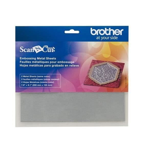 Metallisk ark för embossing Scan N Cut - Brother - Silver