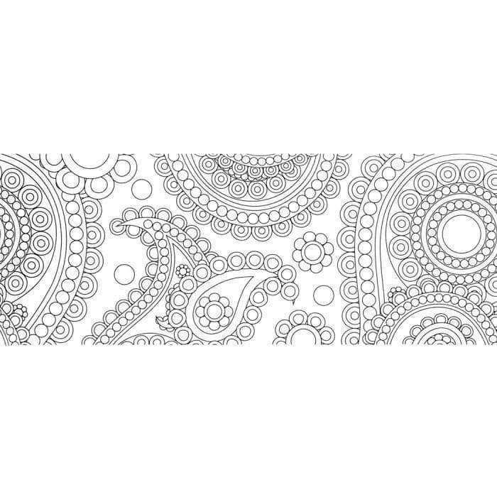 Flower power färgande washitejp 5cm - Artémio Svart