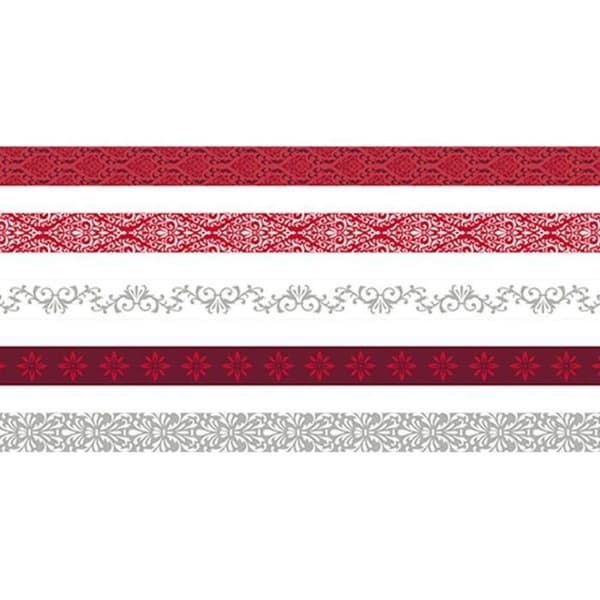 Maskeringstejp Artemio - Barok - 1,5 cm x 5 m - 5 st