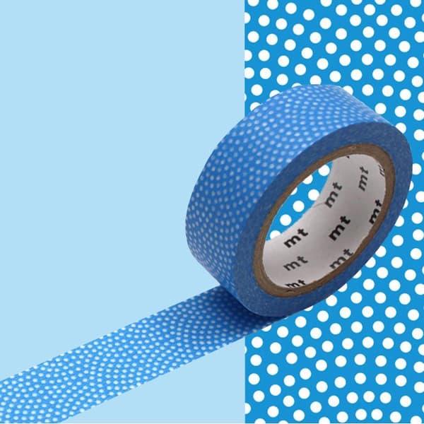Maskeringstejp - MT - prickigt samekomon - blå - Papper - 1 styck