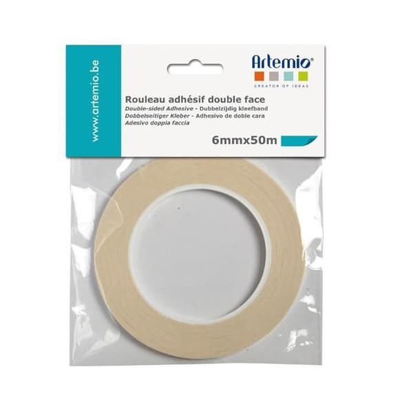 Dubbelhäftande tejp - bredd 6 mm
