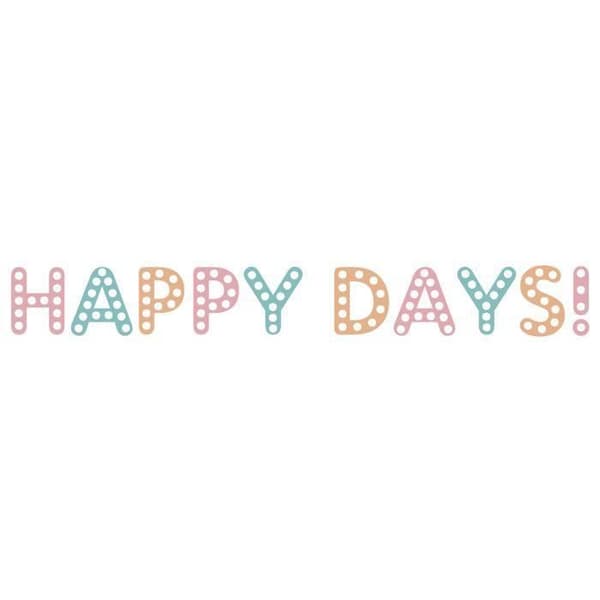Maskeringstejp 10m x 1,5cm - Happy Days
