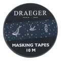 Miniatyrbild 1 av 2: Maskeringstejp - Draeger Paris - Constellations - 10 M - Blå med gulddetaljer - Dekorativt lim
