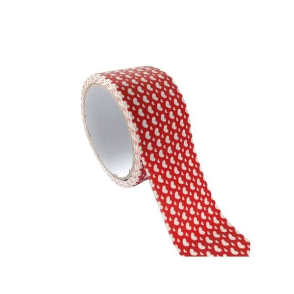 Dekorativt tejp - Queen Tape - Kärlek - Röd - 48 mm bred - 8 meter lång