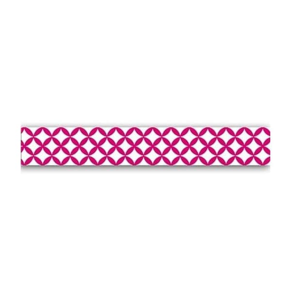 Maskeringstejp fuchsia och vit 10 m