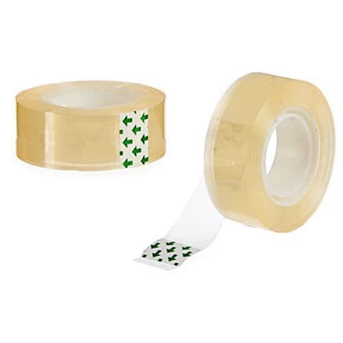 Pincello tejp 1,8 cm x 27 m transparent/gul 2 delar