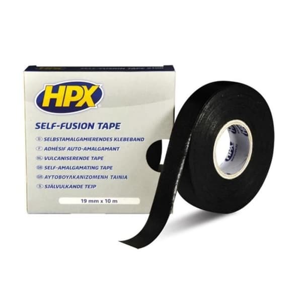 HPX Self-Fusion SF1910 Svart Vulkaniserande Auto Amalgamating Tejp 19mm x 10m