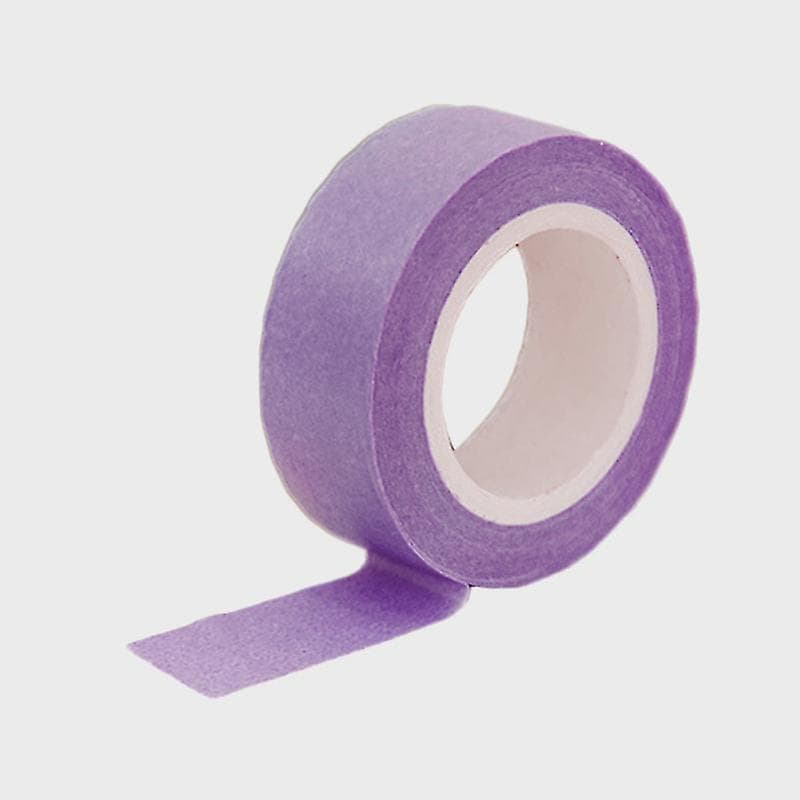 Candy Color Packaging Tape Diy Decorative Sticky Paper Tape Masking Tape For Scrapbook Diy Diary Gift Wrapping(purple)