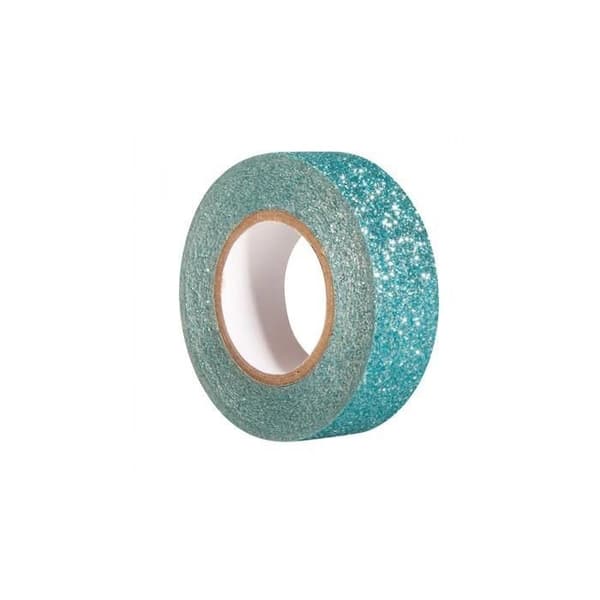 Lagoon Blue Glitter Strip - Märke - Modell - Lätt att riva - Avtagbar - Lämnar inga rester