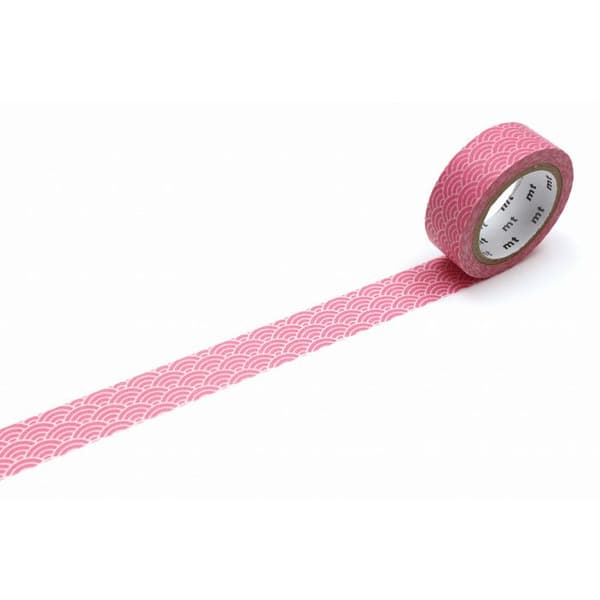 Maskeringstejp MT vag seigaiha ros pastell