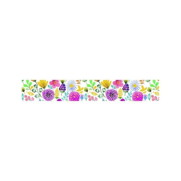 Maskeringstejp - Blomtema - Flytbar - 15 mm x 10 m