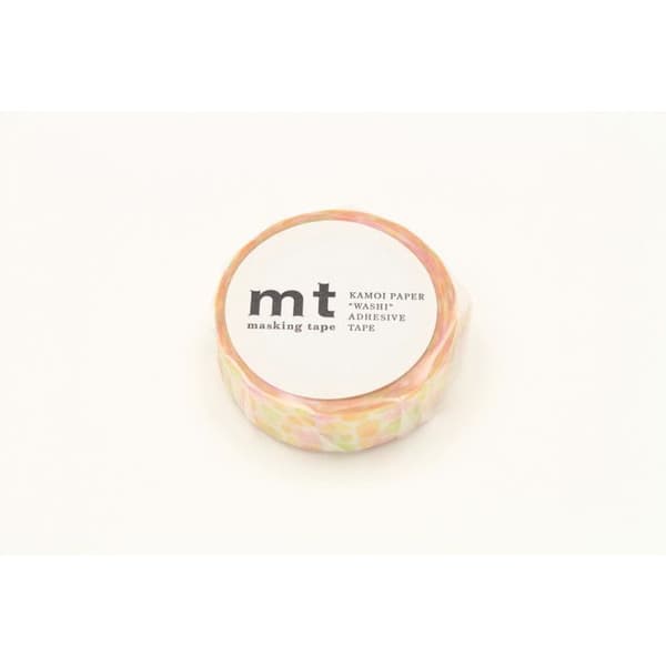 Maskeringstejp rund orange kullersten - 1,5 cm x 7 m